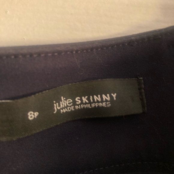 Ann Taylor Petite Navy Ankle Crop Pants - Picture 3 of 4